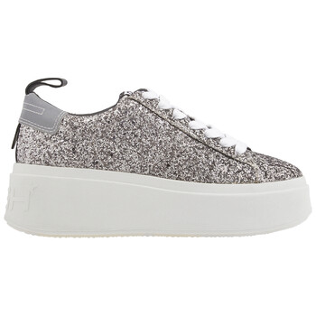 Giày Ash nữ Moon Bis Glitter Sneakers màu đen / Silver chính hãng 6 ash ladies moon bis glitter sneakers in black silver ss20 s 133300 002