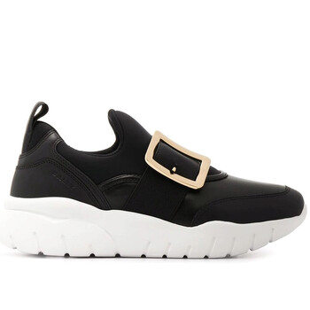 Giày Bally nữ màu đen Buckle Detail Sneakers chính hãng 6 bally ladies black buckle detail sneakers 6231637