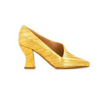 Giày Bottega Veneta nữ Yellow Almond 75mm Pumps chính hãng 6 bottega veneta ladies yellow almond 75mm pumps 578311 vbpv0 8428