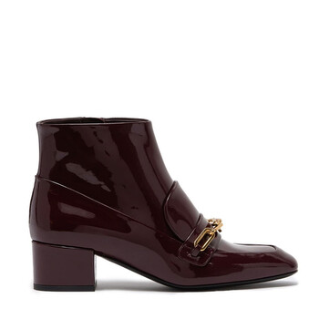 Giày Burberry Link Detail Patent Leather Ankle Boots chính hãng 6 burberry link detail patent leather ankle boots 4075636