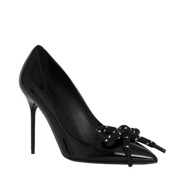 Giày Burberry Rope Detail màu đen Patent Leather Pumps chính hãng 6 burberry rope detail black patent leather pumps 4075724