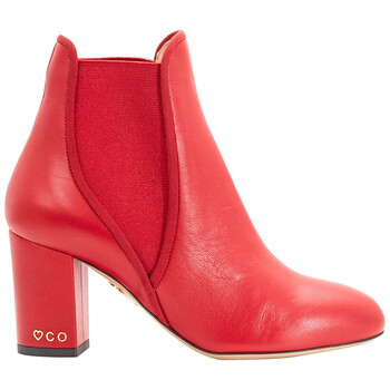 Giày Charlotte Olympia nữ màu đỏ XX Solid Calf Boots chính hãng 5 charlotte olympia shoes f186070a nap