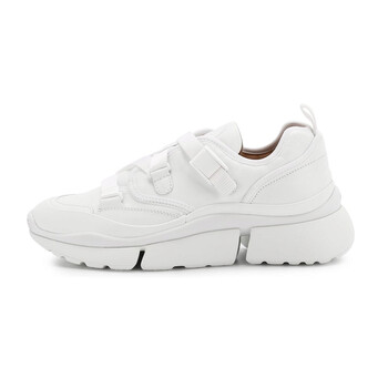 Giày Chloe nữ Sonnie Low Top Sneakers màu trắng chính hãng 6 chloe sonnie ladies white nappa sneakers chc19s05175101