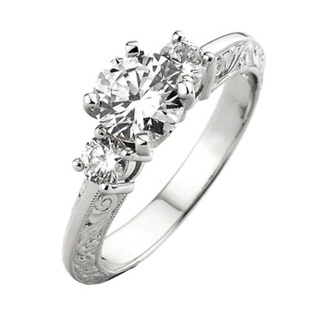 Trang sức Dazzling Rock Dazzlingrock Collection 0.33 Carat (Ctw) 14k Round Kim cương Nữ Bridal Semi Mount Nhẫn đính hôn 1/3 Ct (No Center Stone), Vàng trắng chính hãng 6 dazzlingrock rings ks313 p