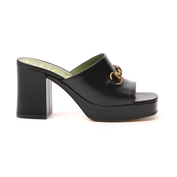Giày Gucci nữ Mid-heel Platform Slide Sandals chính hãng 6 gucci ladies mid heel platform slide sandals 602390 cpd90 1000