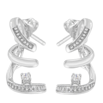 Trang sức Haus Of Brilliance Vàng trắng 10K 1/20ct TDW Round Cut Kim cương Bông tai (khuyên tai, hoa tai, H-I, I1-I2) chính hãng 6 haus of brilliance 10k white gold 1 20ct tdw round cut diamond earrings h i i1 i2 71 4439wdm