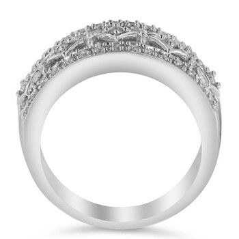 Trang sức Haus Of Brilliance Vàng trắng 10K 1/4ct TDW Kim cương Nhẫn (H-I, SI2-I1) chính hãng 6 haus of brilliance 10k white gold 1 4ct tdw diamond ring h i si2 i1 31 4746wdm