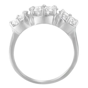 Trang sức Haus Of Brilliance Vàng trắng 14K 1 5/8ct TDW Round Kim cương Cluster Nhẫn (G-H, I1-I2) chính hãng 6 haus of brilliance 14k white gold 1 5 8ct tdw round diamond cluster ring g h i1 i2 34 5272wdm
