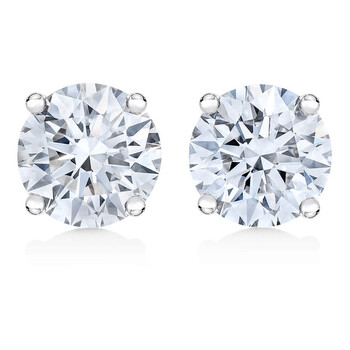 Trang sức Haus Of Brilliance Vàng trắng 14K 1ct. TDW Solitaire Kim cương Stud Bông tai (khuyên tai, hoa tai, I-J, SI1-SI2) chính hãng 6 haus of brilliance 14k white gold 1ct tdw solitaire diamond stud earrings i j si1 si2 74 5352wdm