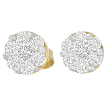 Trang sức Haus Of Brilliance Vàng 14K 3/4 ct.TDW Round-cut Kim cương Stud Earring(I-J, SI2-I1) chính hãng 6 haus of brilliance 14k yellow gold 3 4 ct tdw round cut diamond stud earringi j si2 i1 74 4666ydm