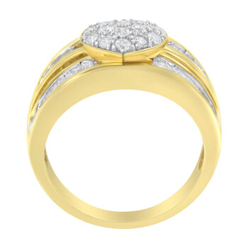 Trang sức Haus Of Brilliance 14kt Yellow Gold 1ct TDW Kim cương Cocktail Nhẫn trái tim (H-I, SI1-SI2) chính hãng 6 haus of brilliance 14kt yellow gold 1ct tdw diamond cocktail heart ring h i si1 si2 34 3659ydm