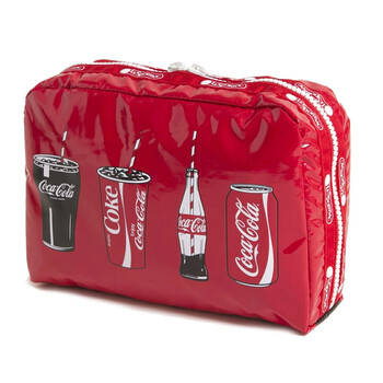 Le Sportsac Coca - Cola hình chữ nhật túi đựng mỹ phẩm chính hãng 6 le sportsac coca cola rectangular cosmetic pouch 7121 g678