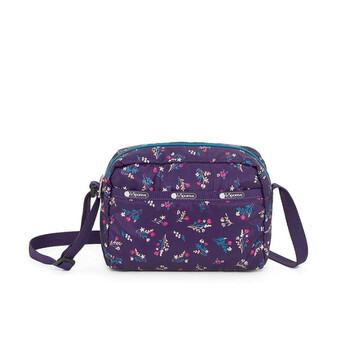 Le Sportsac Lesportsac Yucca Purple Bouquet Daniella Nylon Túi đeo chéo chính hãng 6 lesportsac yucca purple bouquet daniella nylon crossbody bag 2434 f559