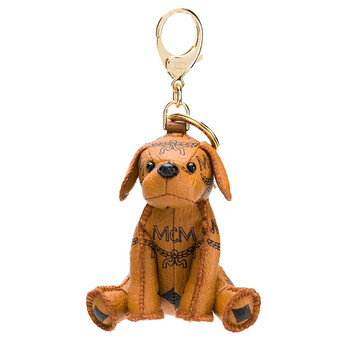 Mcm Brown Zoo Visetos Coated Canvas Dog Charm chính hãng 6 mcm brown zoo visetos coated canvas dog charm