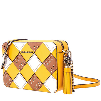 Michael Kors Zip Top Camera Cross - Body Bag - màu vàng / Multi chính hãng 6 michael kors 18406
