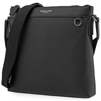 Michael Kors màu đen Textumàu đỏ Túi đeo vai chính hãng 6 michael kors black textured shoulder bag