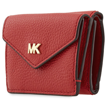 Michael Kors Nữ size nhỏ Peeble Da Tri - Fold Flap Ví chính hãng 6 michael kors ladies small peeble leather tri fold flap wallet 32t9gf6e5l 683