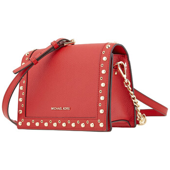 Michael Kors màu đỏ Jet Set Túi đeo vai chính hãng 6 michael kors red jet set shoulder bag 32s0gj6c7t 683