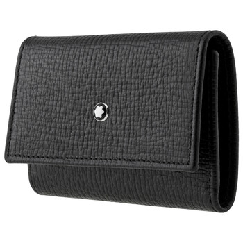 Montblanc Sel màu đen Da Key Case chính hãng 6 montblanc sel black leather key case 119305