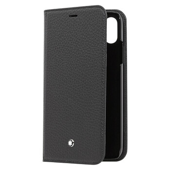 Montblanc Meisterstuck màu đen Soft Grain Flip Side Cover for Apple Iphone XR 124868 chính hãng 6 montblanc smartphone holder 124868