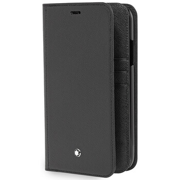Montblanc Sartorial màu đen Flip Side Cover for Apple Iphone XR 124869 chính hãng 6 montblanc smartphone holder 124869