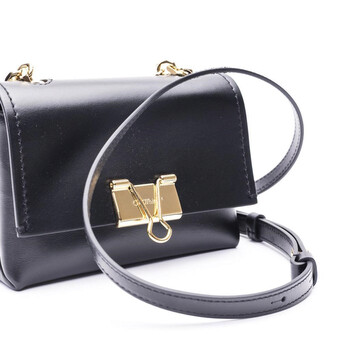 Off-White màu đen size nhỏ Binder Clip Clutch Bag chính hãng 5 off white black small binder clip clutch bag owna121s20lea0011000