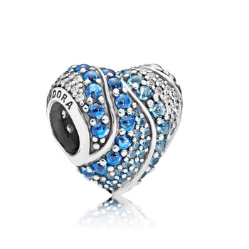 Trang sức Pandora Blue Water Heart Charm Bạc 925 chính hãng 6 pandora blue water heart charm in sterling silver