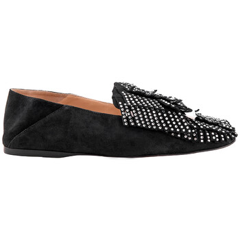 Giày Sergio Rossi nữ Crystal Embellished Fringed Loafers chính hãng 6 sergio rossi shoes a84700 mfn628 1110