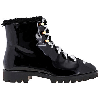 Giày Stella Luna nữ Splatter Paint Ankle Boots màu đen chính hãng 5 stella luna shoes sl318054 99 patent