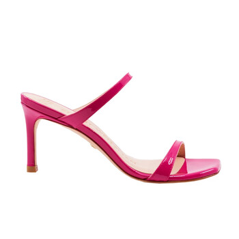 Giày Stuart Weitzman nữ Peonia Hot màu hồng Patent Leather The Aleena 75 Sandals chính hãng 6 stuart weitzman aleena 75 patent peonia
