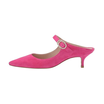 Giày Stuart Weitzman nữ Elisabetta Crystal 50 Pumps in Suede Peonia Hot màu hồng chính hãng 6 stuart weitzman ladies elisabetta crystal 50 pumps in suede peonia hot pink elisabetta crystal 50 suede peonia