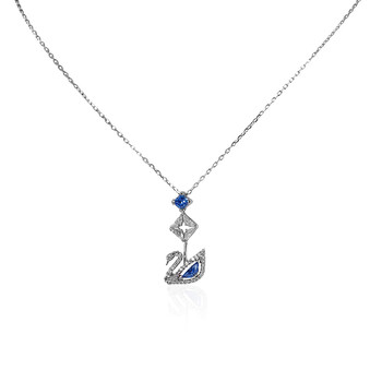 Trang sức Swarovski Dazzling Silver/Blue Swan Dây chuyền (vòng cổ) chính hãng 6 swarovski dazzling silver blue swan necklace 5530625