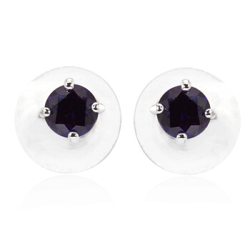 Trang sức Swarovski Rhodium mạ Blue Attract Stud Pierced Bông tai (khuyên tai, hoa tai) chính hãng 6 swarovski rhodium plated blue attract stud pierced earrings 5512385