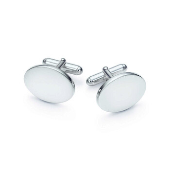 Trang sức Tiffany & Co. Classic Oval Cuff Links Bạc 925 chính hãng 6 tiffany classic oval cuff links in sterling silver 10244498