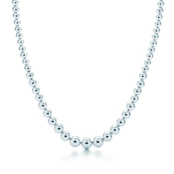 Trang sức Tiffany & Co. Hardwear Graduated Ball Dây chuyền (vòng cổ) Bạc 925 chính hãng 5 tiffany hardwear graduated ball necklace in sterling silver 10579325