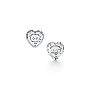 Trang sức Tiffany & Co. Return To Tiffany Love Bông tai (khuyên tai, hoa tai) Bạc 925 chính hãng 6 tiffany return to tiffany love earrings in sterling silver 36812621