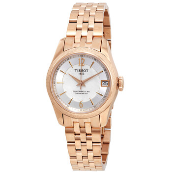 Đồng hồ Tissot T-Classic Ballade Automatic Chronometer mặt số màu trắng ngọc trai nữ T108.208.33.117.00 chính hãng 6 tissot watch t108 208 33 117 00 2
