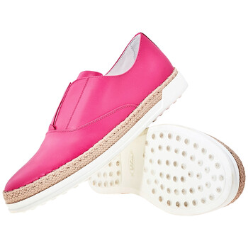 Giày Tod's nữ Slip-on Shoes Leather in Shocking màu hồng chính hãng 6 tods