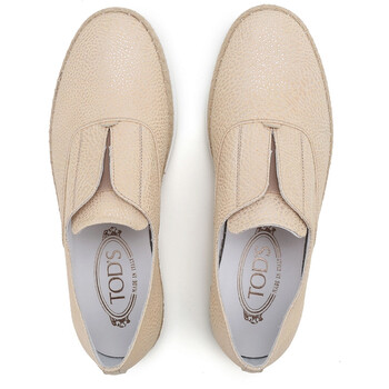Giày Tod's Men's Slip on Sneakers with Mettalic Effect màu sáng chính hãng 5 tods