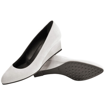 Giày Tod's nữ Suede Wedge in Medium Cement chính hãng 6 tods