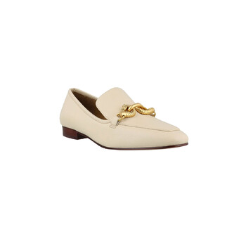 Giày Tory Burch Jessa màu trắng Loafers chính hãng 6 tory burch jessa white loafers 60801 122