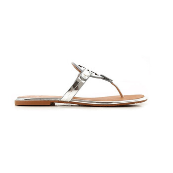 Giày Tory Burch nữ Miller Sandals in Metallic Leather chính hãng 6 tory burch ladies miller sandals in metallic leather 63252 021