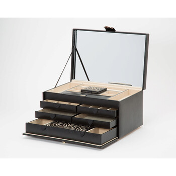 Trang sức Wolf Large Đen Marrakesh Jewelry Box 308202 chính hãng 6 wolf designs jewelry chest 308202