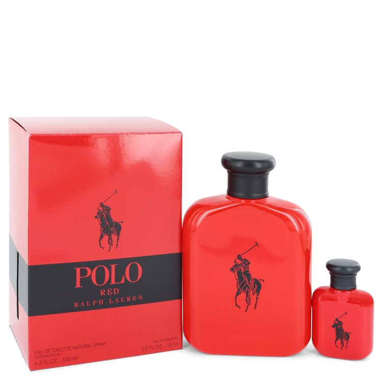 Nước hoa Polo Red Bộ quà tặng 125ml Eau De Toilette EDT + 15ml Mini EDT Chính Hãng Ralph Lauren 6 polo red bo qua tang 125ml 4 2 oz edt chai 0 5 oz mini edt nam