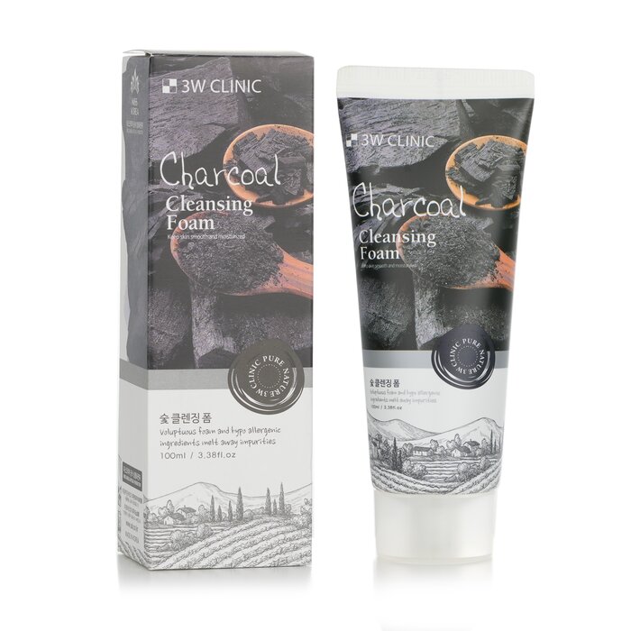 3W Clinic Cleansing Foam Charcoal 100ml