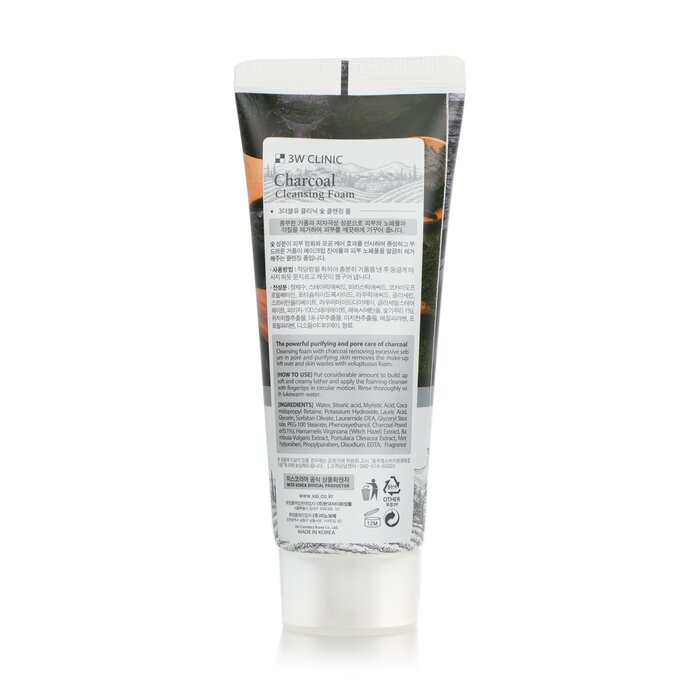 Sữa rửa mặt than hoạt tính 3W Clinic 100ml giá rẻ