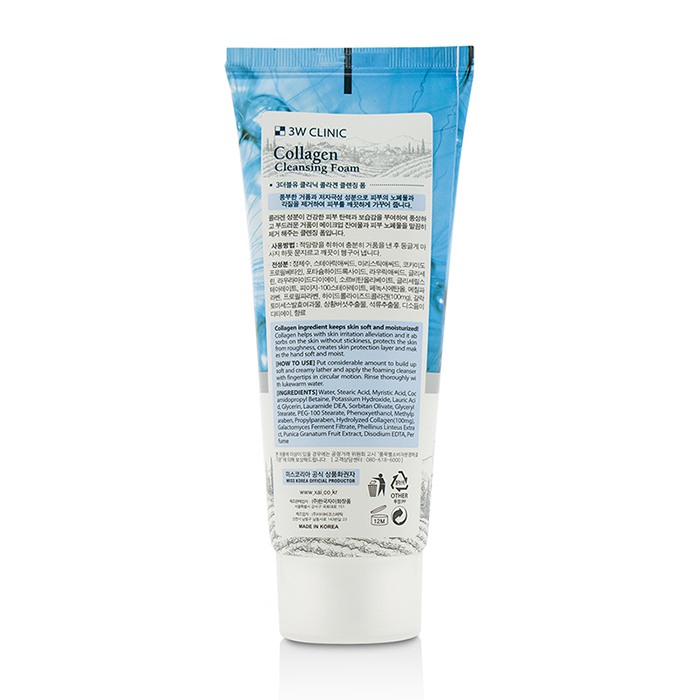 Sữa rửa mặt collagen 3W Clinic 100ml giá rẻ