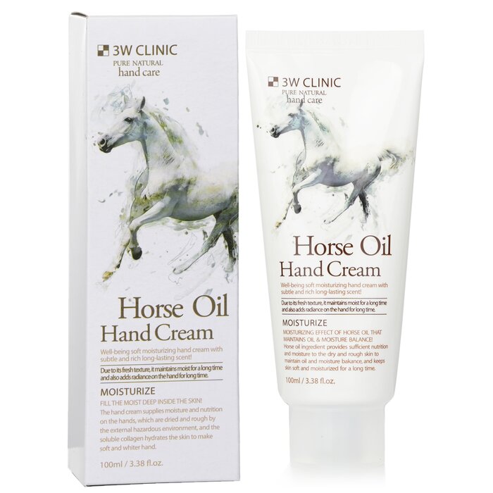 3W Clinic Hand Cream Horse Oil 100ml