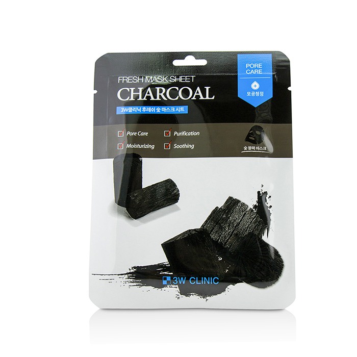 3W Clinic Mask Sheet Charcoal 10Pcs
