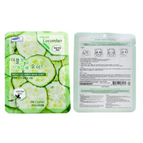 3W Clinic Mask Sheet Fresh Cucumber 10Pcs
